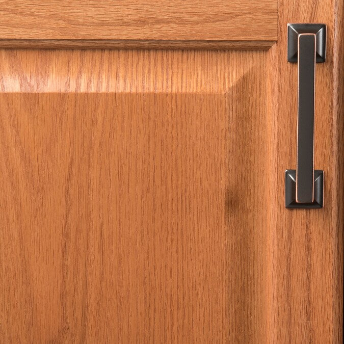 Hickory Hardware Studio 3-3/4-in (96mm) Center to Center Oil-Rubbed Bronze Highlighted Rectangular Handle Drawer Pull