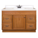 Project Source 48-in Golden Bathroom Vanity Base Cabinet without Top