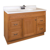 Project Source 48-in Golden Bathroom Vanity Base Cabinet without Top