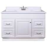 Project Source 48-in White Bathroom Vanity Cabinet