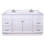 Project Source 60-in White Bathroom Vanity Cabinet (Base Only)