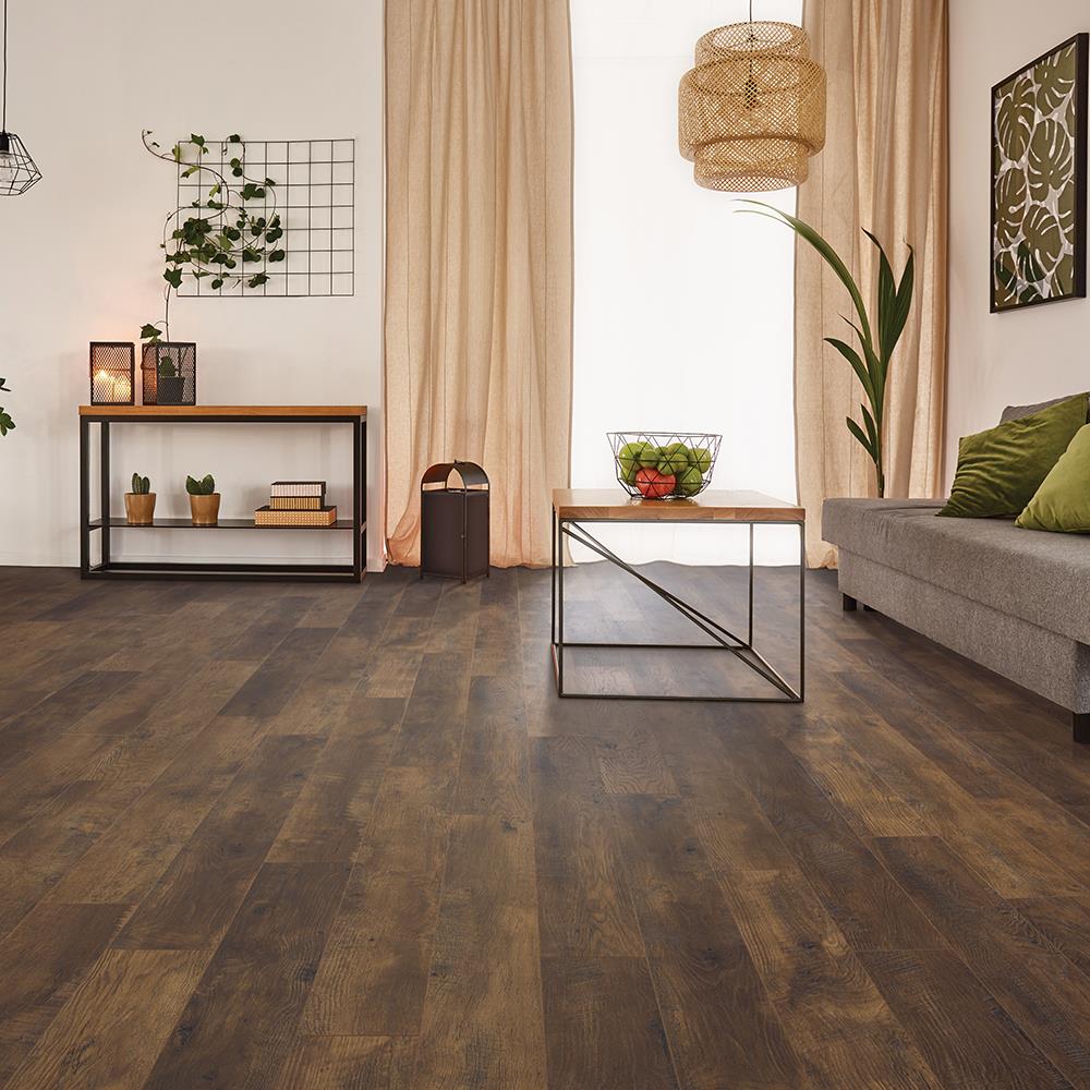 QuickStep Studio + Spill Repel Frontier Oak 6.14-in W x 47.24-in L Embossed Wood Plank Laminate Flooring