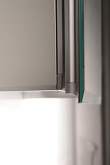 Jacuzzi 21-in x 31-in Surface/Recessed Mount Aluminum Mirrored Oval Medicine Cabinet