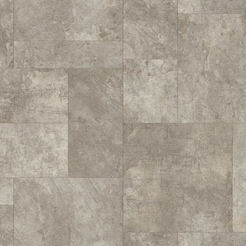 Congoleum AirStep Evolution Contour Hillsborough Beige Stone Look Sheet Vinyl, Low-Gloss, 12-ft W, Cut-to-Length