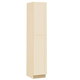 Home Decorators Collection Newport 18 in. W x 24 in. D x 90 in. H Assembled Plywood Pantry Kitchen Cabinet in Blended Cream with Soft Close RH