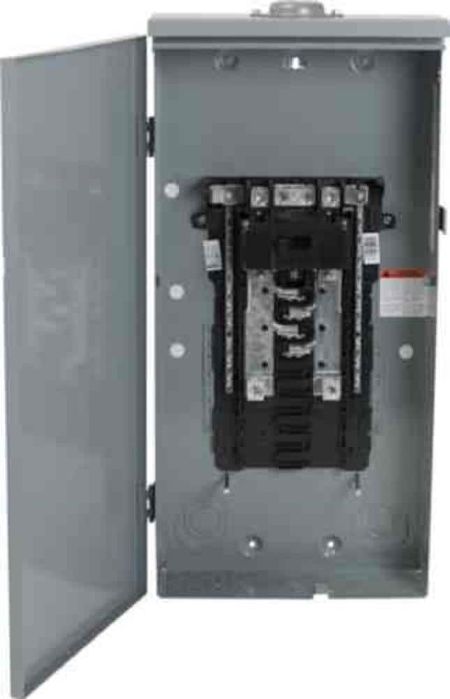 Square D Homeline 150-Amp 8-space load center - front view