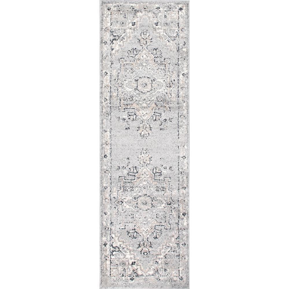 Essa Vintage Light Gray 9 ft. x 12 ft. Area Rug - Super Arbor