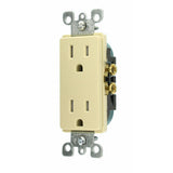 Decora 15 Amp Tamper Resistant Power Duplex Outlet, Ivory - Super Arbor