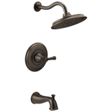 Delta Valdosta with H2Okinetic Technology 1-Handle Bathtub and Shower Faucet with Valve, Venetian Bronze, 8.25-in Round Showerhead