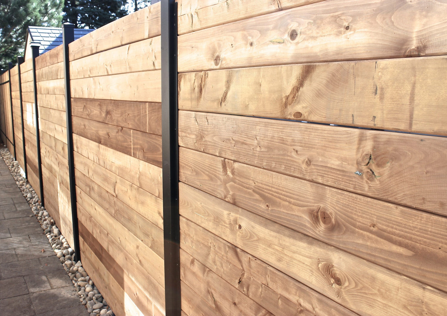 Slipfence 6-ft H x 1-1/2-in W Black Aluminum Privacy Fence Channel Kit