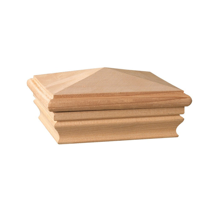 Deckorators Newport High Pyramid Wood Cedar Deck Post Cap