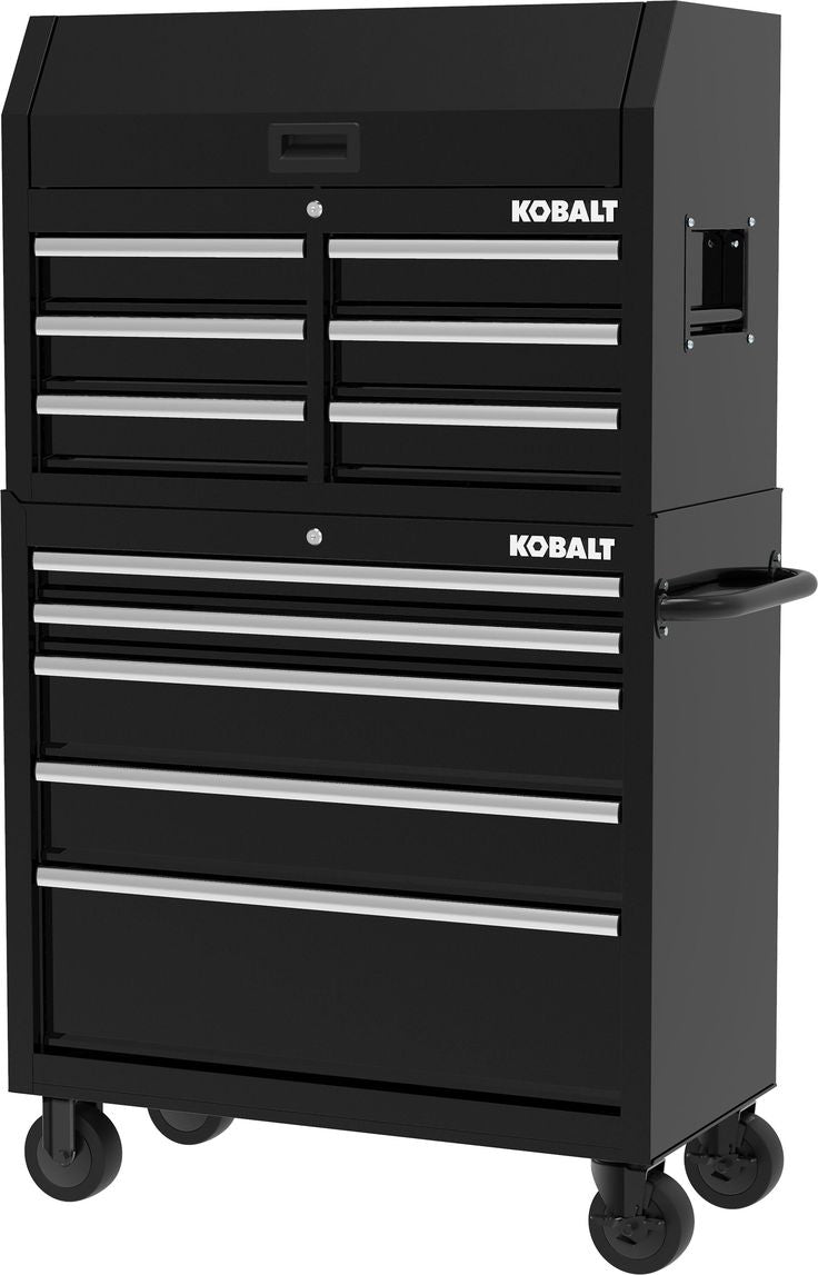 Kobalt 36-in W x 38-in H 5-Drawer Steel Rolling Tool Cabinet (Black)
