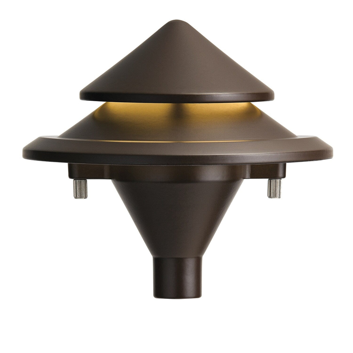 Kichler 3-Watt Olde Bronze Low Voltage Hardwired LED Path Light, 200 Lumens, 3000K