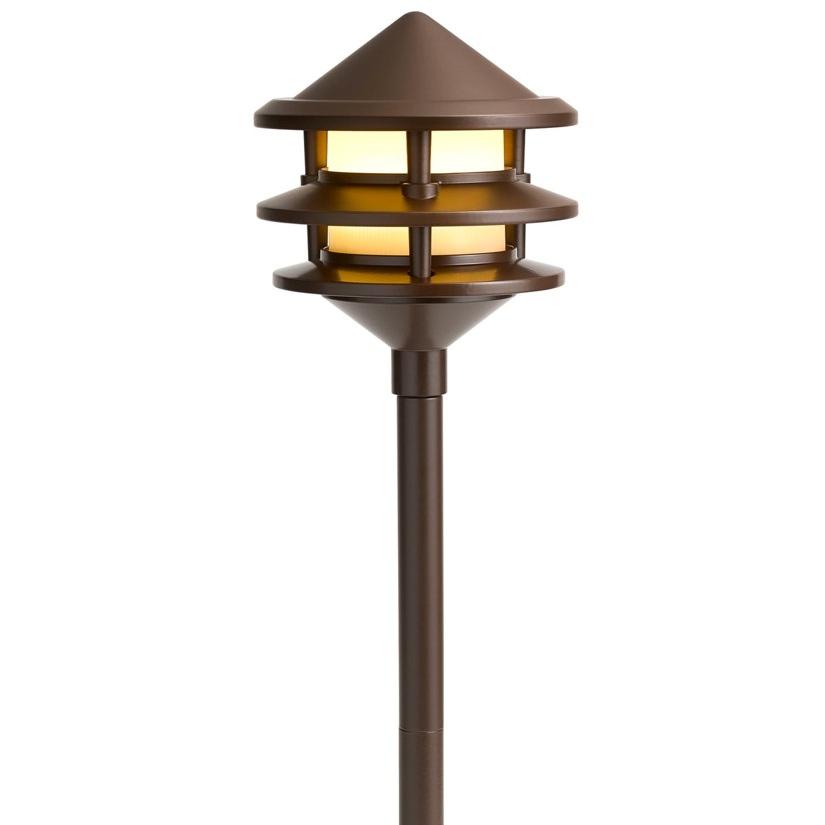 Kichler 3-Watt Olde Bronze Low Voltage Hardwired LED Path Light, 200 Lumens, 20.05-in H x 6-in W