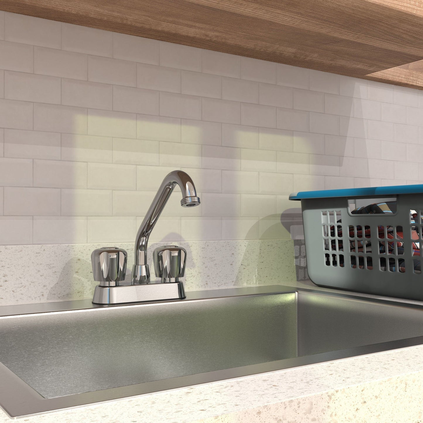 Belanger Polished Chrome 2-Handle Utility Faucet
