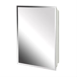 Zenith 16-in x 17.5-in Surface/Recessed Mount Frameless Mirrored Medicine Cabinet