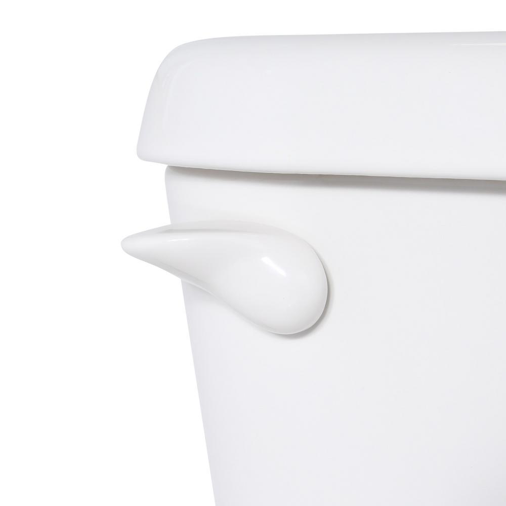 Colony 10 in. Rough-In 2-Piece 1.28 GPF Single Flush Elongated Toilet in White, Seat Not Included - Super Arbor