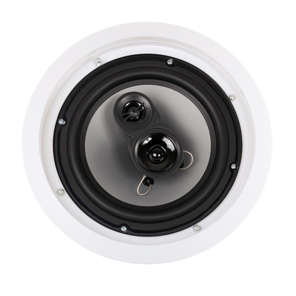 In-Ceiling 8 in. Speaker Pair 3 Way Home Theater Speakers - Super Arbor