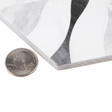Merola Tile Classico Bardiglio Hex Flower 7 in. x 8 in. Porcelain Floor and Wall Tile (7.5 sq. ft./Case)