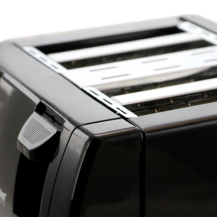 Better Chef 4-Slice Black 100-Watt Toaster