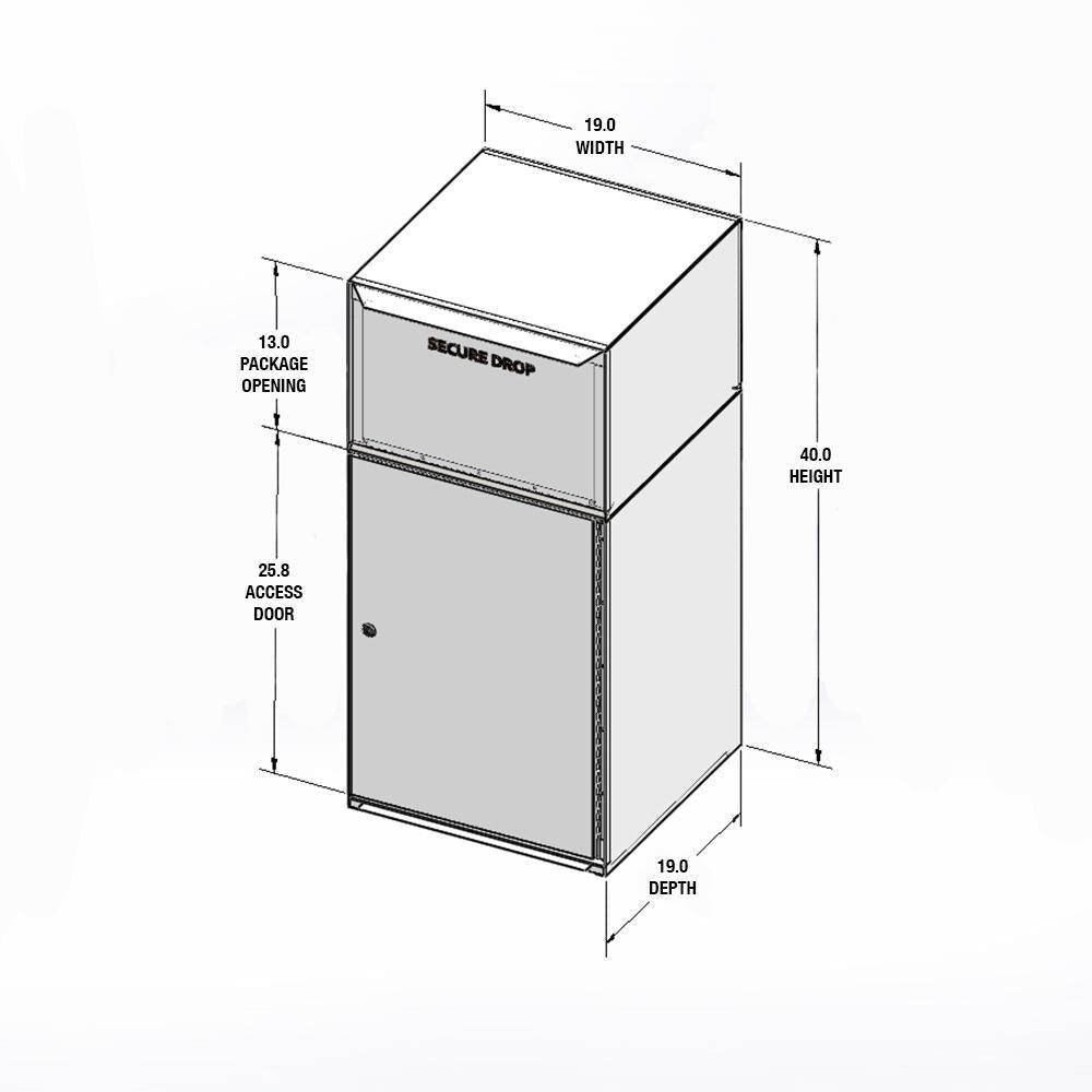 Collection Vault with Front Access and Tote in Black - Super Arbor
