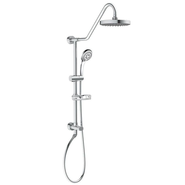 Kauai III 3-Spray Handshower and Showerhead Combo Kit in Chrome Finish