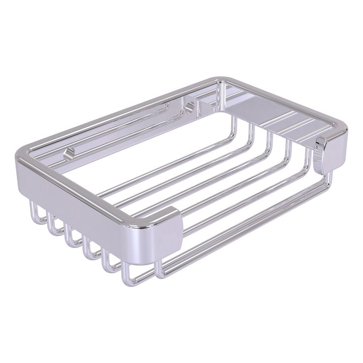 Allied Brass Rectangular Soap Basket in Unlacquered Brass