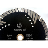 Whirlwind USA 7 in. Turbo 8-Teeth Segmented Diamond Saw Blade Granite Marble Concrete Cutting