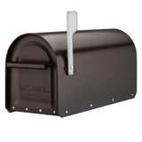 Sequoia Black Heavy Duty Post Mount Mailbox - Super Arbor