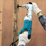 7.5 Amp 1/2 in. Corded 2-Speeds Reversible Angle Drill with Chuck Key Side Handle and Tool Case - Super Arbor