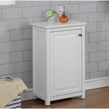 Dorset 17 in. W x 29 in. H Freestanding Floor Bath Storage Cabinet with Door in White - Super Arbor