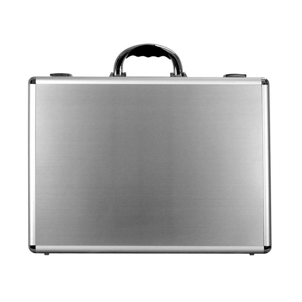 15 in. Smooth Aluminum Tool Case with Foam in Silver - Super Arbor