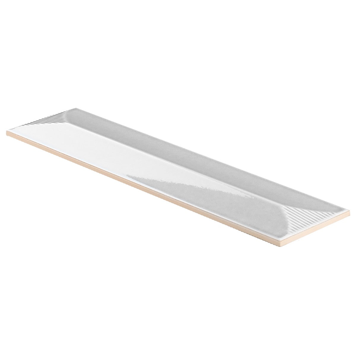 Tilebar Colorplay Inflex Gray 4.5x18 Crackled Glossy Ceramic Tile