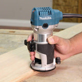 6.5 Amp 1-1/4 HP Corded Fixed Base Variable Speed Compact Router with Quick-Release - Super Arbor