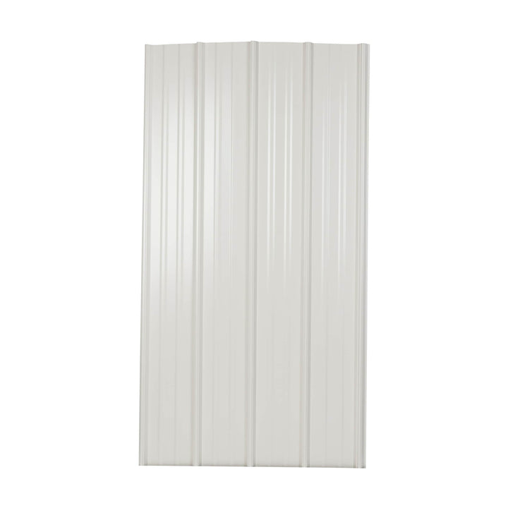 Metal Sales Classic Rib 3-ft x 8-ft White Steel Roof Panel (29-Ga, 37.5-in Coverage)