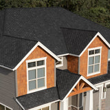 Owens Corning Woodcrest Lifetime Architectural Asphalt Shingles – Carbon (6 Bundles per Square, 16.67-sq ft per Bundle)