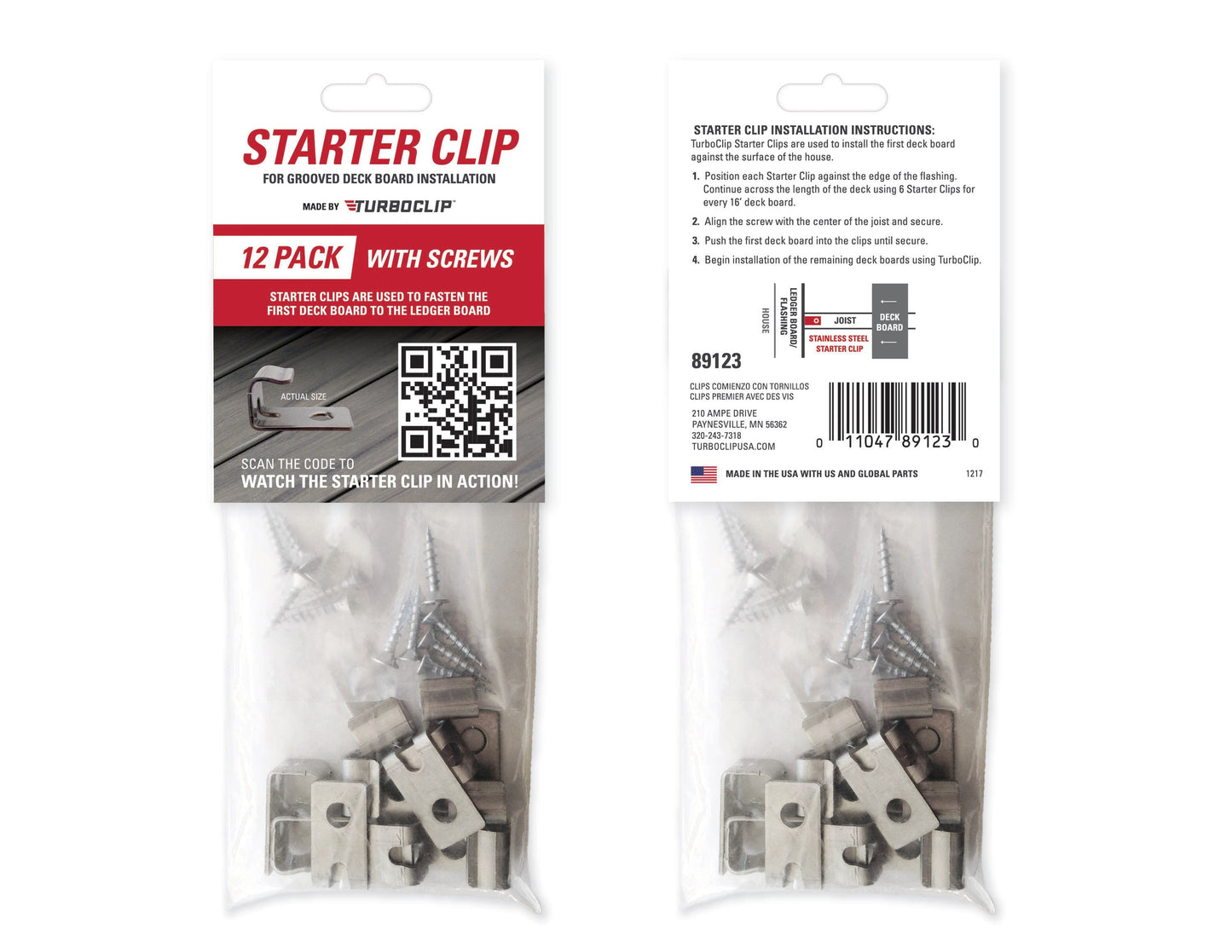 TurboClip 1-in Stainless Steel Hidden Deck Fastener (12-Pack)