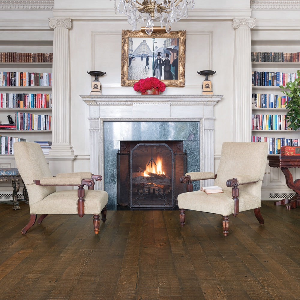 Villa Barcelona French oak Vermella hardwood flooring — installed room view