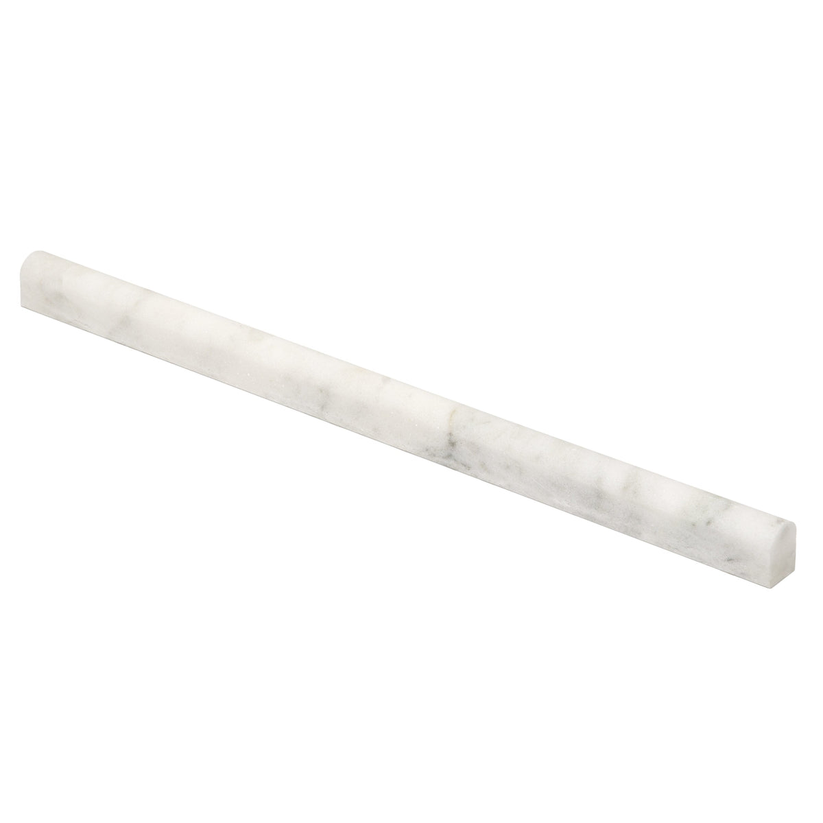 Satori Venatino Polished Natural Stone Marble Pencil Liner Tile (5/8-in x 12-in)