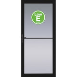 Pella Rolscreen 36-in x 81-in Black Full-View Retractable Screen Aluminum Storm Door