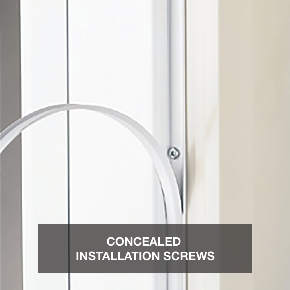 Pella Rolscreen 36-in x 81-in White Full-View Aluminum Storm Door
