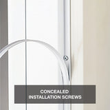 Pella Venetian 32-in x 81-in White Full-View Aluminum Storm Door