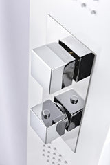 ANZZI Vega White 3-Spray Shower Panel System (Valve Included)