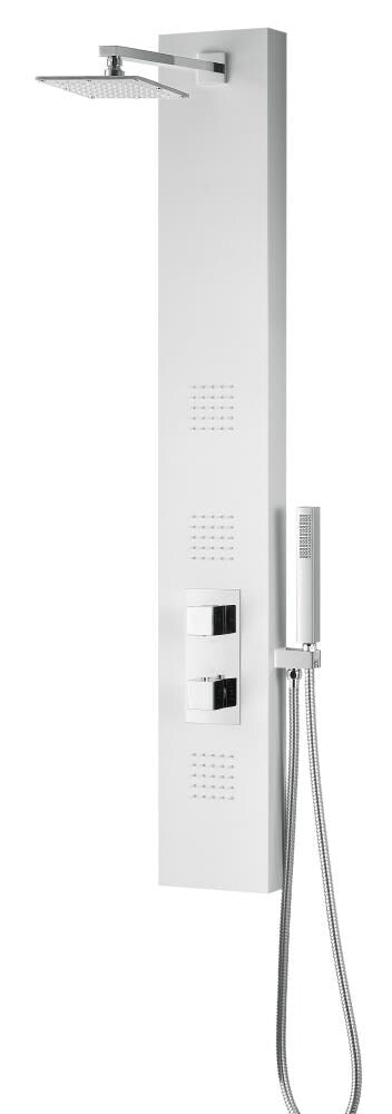 ANZZI Vega White 3-Spray Shower Panel System (Valve Included)