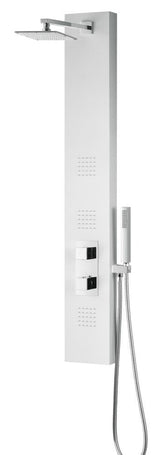 ANZZI Vega White 3-Spray Shower Panel System (Valve Included)