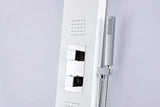 ANZZI Vega White 3-Spray Shower Panel System (Valve Included)