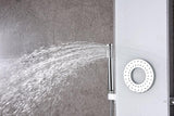 ANZZI Lynn White 3-Spray Shower Panel System with Valve, Hand Sprayer & Body Jets