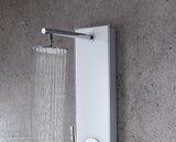 ANZZI Lynn White 3-Spray Shower Panel System with Valve, Hand Sprayer & Body Jets