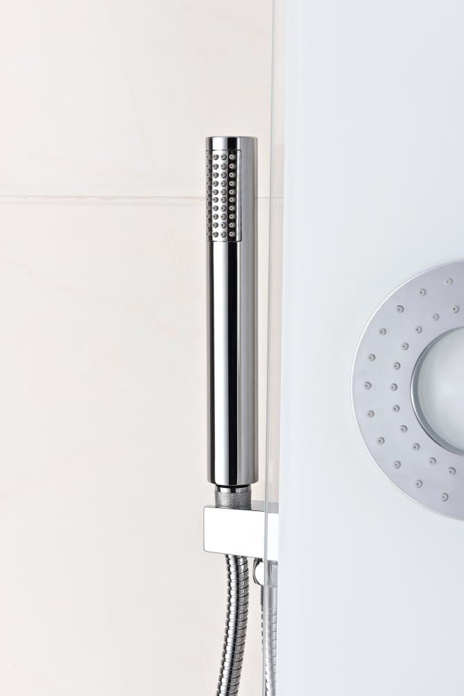 ANZZI Lynn White 3-Spray Shower Panel System with Valve, Hand Sprayer & Body Jets
