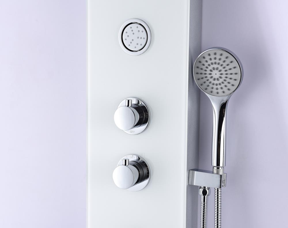 ANZZI Savannah White 3-Spray Shower Panel System (Valve Included)